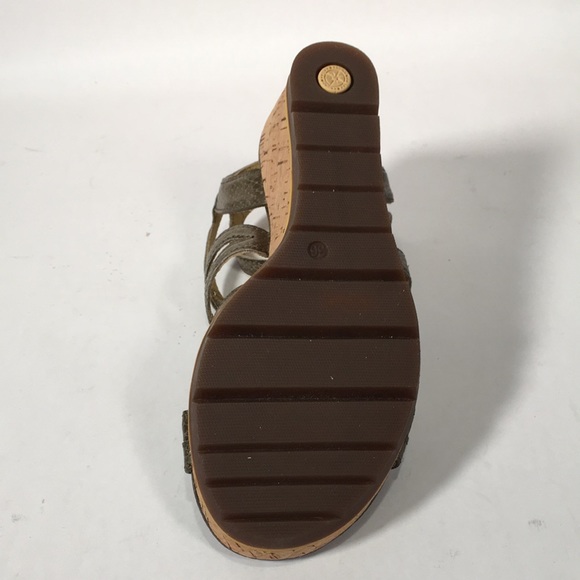 NWOT Bussola Snakeskin Cage Wedges - Picture 4 of 8